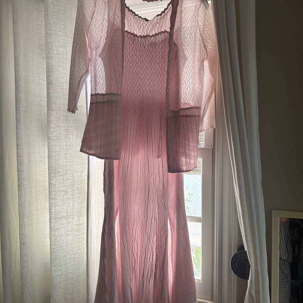 Komarov Blush Pink Textured Dress